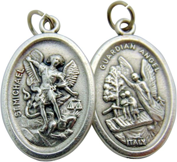 CB Catholic St Michael Medals Bulk Lot Set of 10 Metal Saint Pendants from Italy