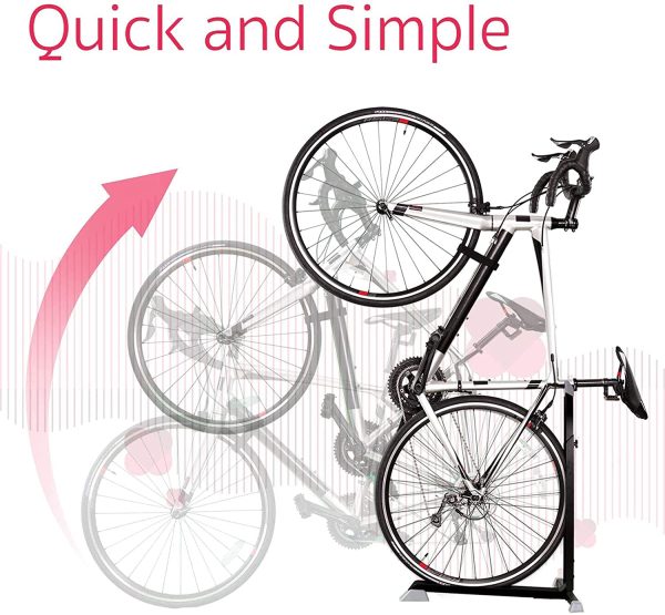 Bike Nook Bicycle Stand The Easy to Use Upright Design Lets You Store Your Bike Instantly in A Space Saving Handstand Position, Freeing Floor Space in Your Living Room, Bedroom or Garage - Image 9