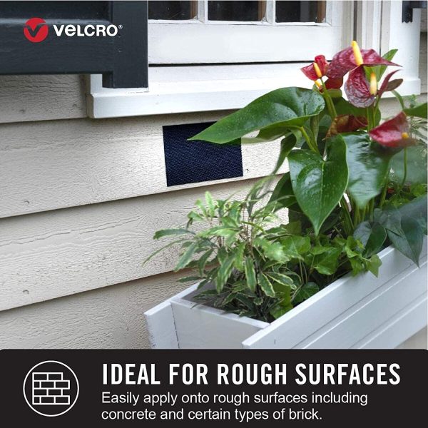 VELCRO Brand - Industrial Strength Extreme Outdoor | Heavy Duty, Superior Holding Power on Rough Surfaces | Tape ?C 10ft x 1in | Black - Image 6