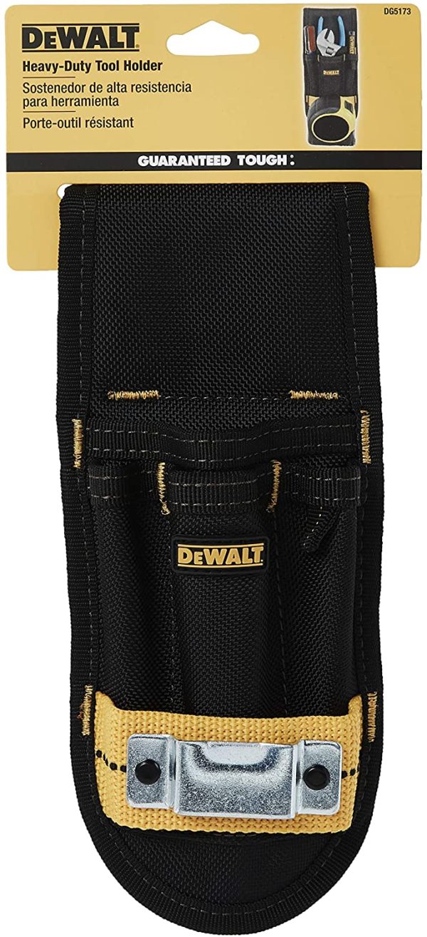 DEWALT DG5173 Heavy-Duty Construction Tool Holder, 4 Pocket Black, fits Belts up to 2-3/4" Wide - Image 6