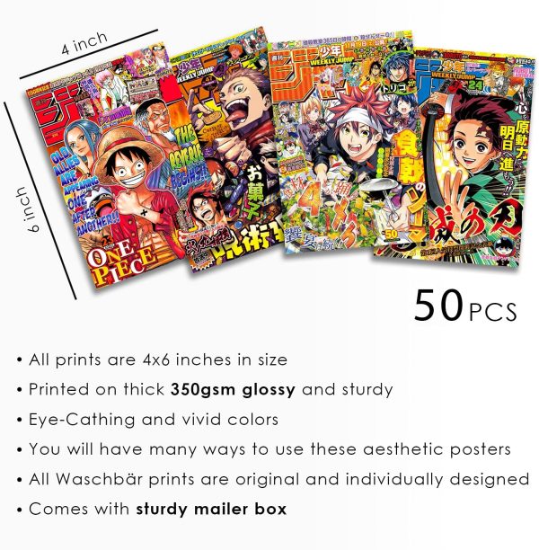 Waschbar 50PCS, Anime Room Decor, Anime Poster, Anime Posters, Anime Stuff, Anime Wall Decor, Anime Manga, Anime Wall Collage, My Hero Academia Posters, Anime Poster Pack, Manga Wall, Teen Room Decor - Image 5