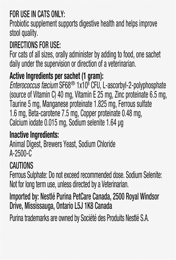 Purina Pro Plan Veterinary FortiFlora Probiotic Cat Supplement 30 x 1g - Image 10