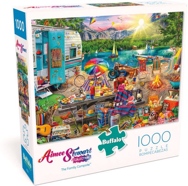 Buffalo Games  -Aimee Stewart-The Family Campsite-1000 Piece Jigsaw Puzzle - Image 4