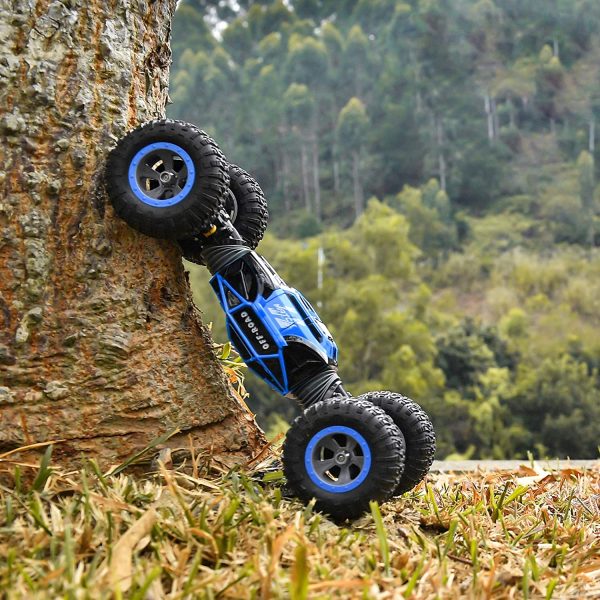 BEZGAR 16 Remote Control Car, Boys RC Buggy Truck 4WD Off Road All Terrains 1:14 Scale Hobby Toy Racing Transform Vehicles Outdoor for Kids and Adults (Blue) - Image 7