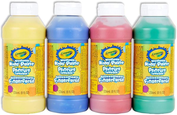 Crayola 4-Count of 236 ml Washable Paint Arts & Crafts