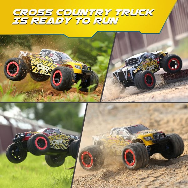 DEERC RC Cars 9310 High Speed Remote Control Car for Adults Kids 30+MPH, 1:18 Scales 4WD Off Road RC Monster Truck,Fast 2.4GHz All Terrains Toy Trucks Gifts for Boys,2 Batteries for 40Min Play - Image 8