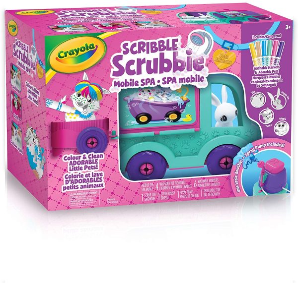 Crayola Scribble Scrubbie Pets Mobile Spa Playset Toy Kit - Image 7