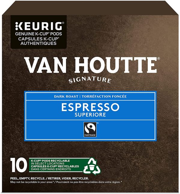 Van Houtte Espresso Superiore K-Cup Coffee Pods, 10 Count For Keurig Coffee Makers - Image 5