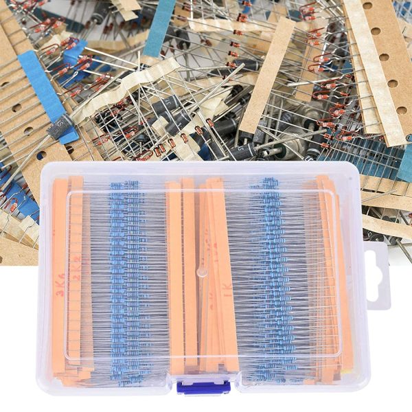 2600 Pieces 130 Values Resistor Kit, 1% 1 Ohm-3M Ohm 1/4W Metal Film Resistors Assortment with a Plastic Box for DIY, Experiment - Image 6