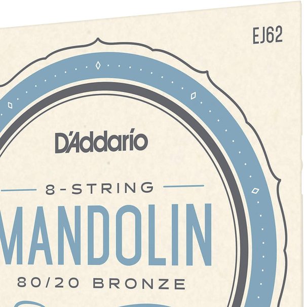 D'Addario EJ62 80/20 Bronze Mandolin Strings, Light, 10-34 - Image 4