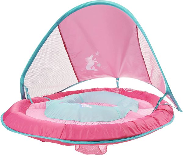 SwimWays Baby Spring Float Sun Canopy - Pink Mermaid Unicorn - Image 6