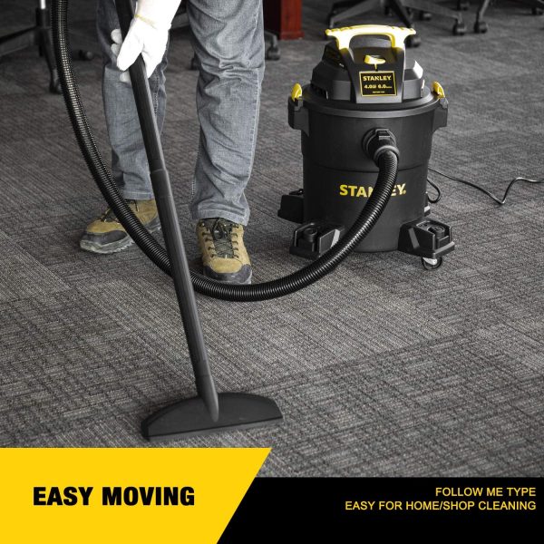 Stanley - SL18116P Wet/Dry Vacuum, 6 Gallon, 4 Horsepower Black - Image 3