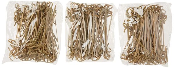 Perfectware Bamboo Knot 4-300ct 4" Bamboo Knot Picks (Pack of 300) - Image 4