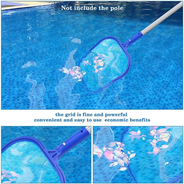 Pool Skimmer Net, Pool Leaf Skimmer Net Professional Pond Accessories for Indoor and Outdoor Swimming Pools, Fish Ponds, Fountain Ponds, Bathtubs - Image 3