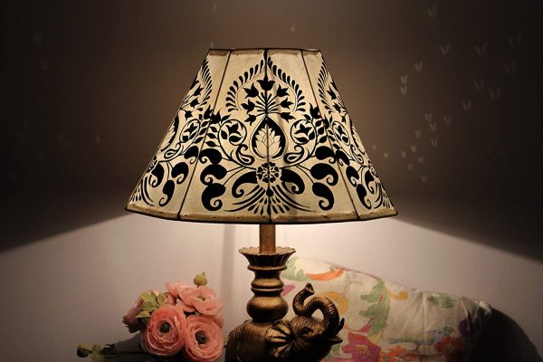 Vintage Inspired Lamp shade| Handmade Lamp shade| Table Lampshade | Lampshade H-10, W-16 inches - Image 2