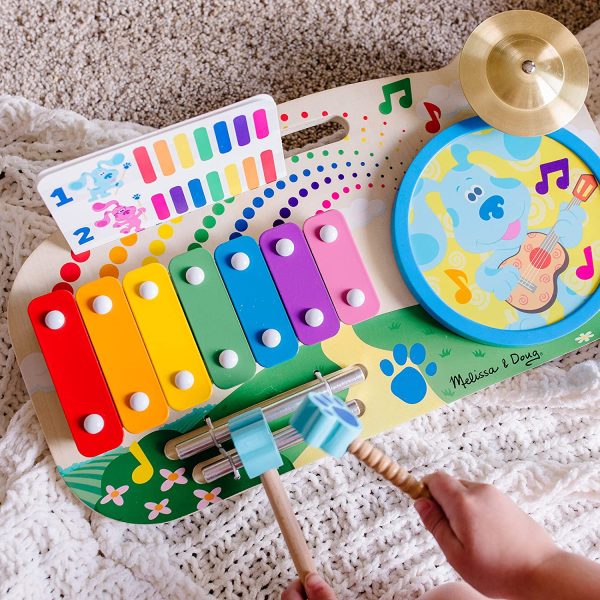 Melissa and Doug Blue's Clues and You - Wooden Music Maker Board (5 Instruments)