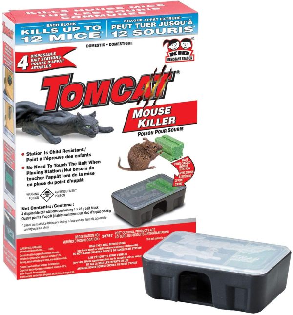 Tomcat Mouse Killer - 4 Child and Dog Resistant Bait Stations Containing 28 Gram Bait Blocks - Image 6