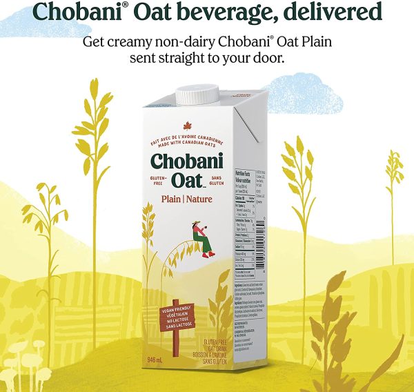 Chobani Plain Oat Milk| 6 Pack- 946ml | Plant-Based Oat Beverage | Shelf Stable | Dairy Free | Vegan Friendly | NON-GMO |Nut Free, white - Image 5