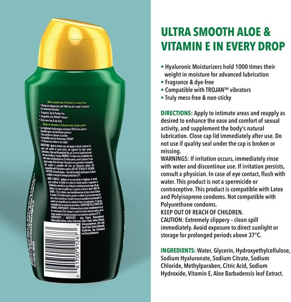 TROJAN H20 Sensitive Touch Aloe Infused, Water-based, Personal Lubricant, 163-ml - Image 5