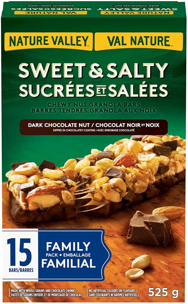 Sweet & Salty Dark Chocolate Nut Granola Bars, 15 Count - Image 4