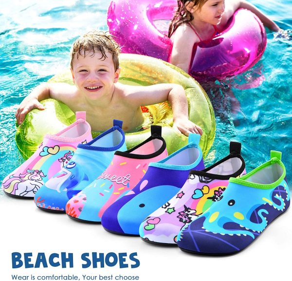 DigiHero Kids Water Shoes-Quick Dry Non-Slip Water Skin Barefoot Swim Water Shoes Children Aqua Socks for Beach Pool for Boys,Girls,Toddler, Infant - Image 4