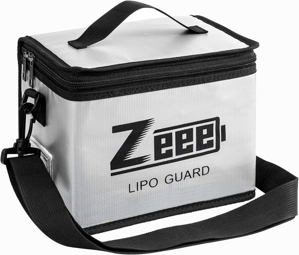 Lipo Safe Bag Fireproof Explosionproof Bag Large Capacity Lipo Battery Storage Guard Safe Pouch for Charge & Storage(8.46 x 6.5 x 5.71 in) - Image 2