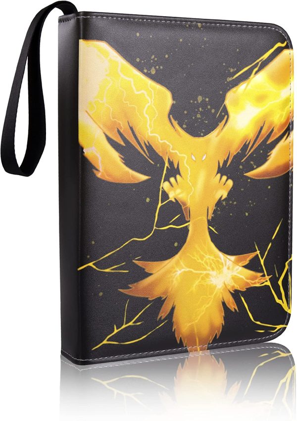 480 Cards Binder Trading Card Holder Case 4-Pockets Album, for Pokemon Cards (Not Included Cards) (Fire Eagle) - Image 7