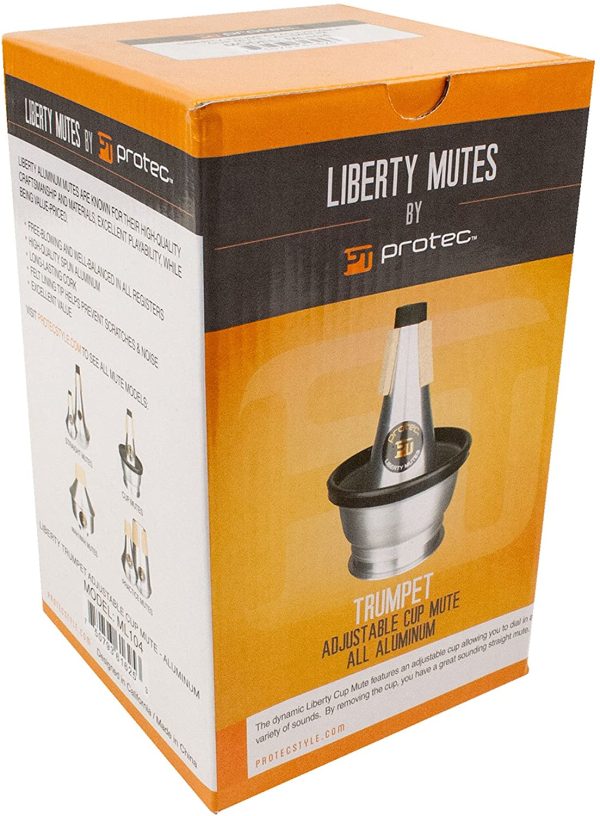 Protec Adjustable Cup Aluminum Trumpet Liberty Mute - Image 3