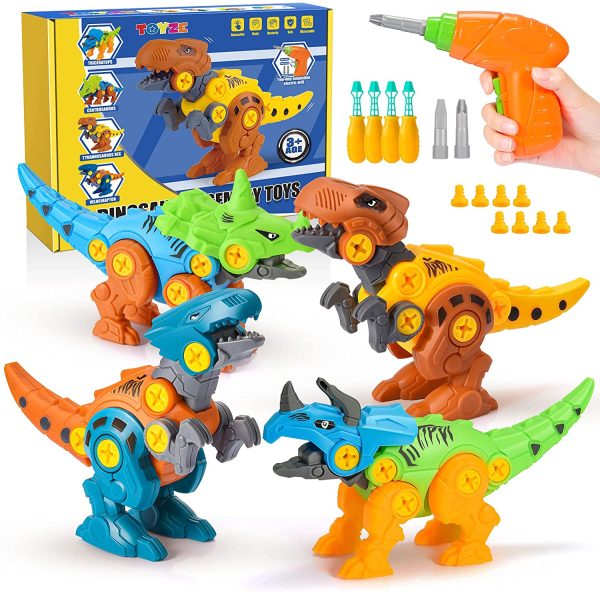 Toys for 3-8 Year Old Boys Girls, KULUO Take Apart Dinosaur Toys for 3-8 Year Old Kids DIY Construction Set for 3-8 Year Old Boys Building Toy Set for Kids Age 3-8 Birthday Gift for Kids Age 3-8 - Image 2