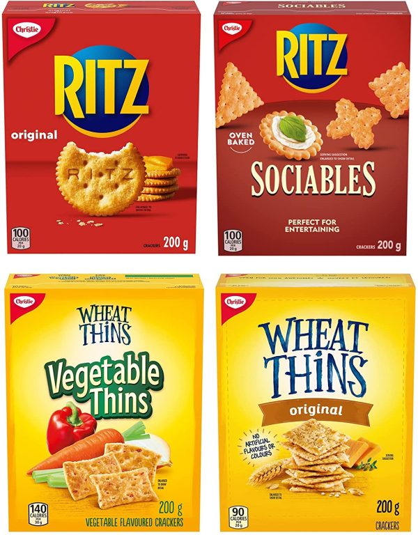 CHRISTIE Snacks, Ritz & Wheat Thins Crackers Variety Easter Package, 4 packs, 800g - Image 2