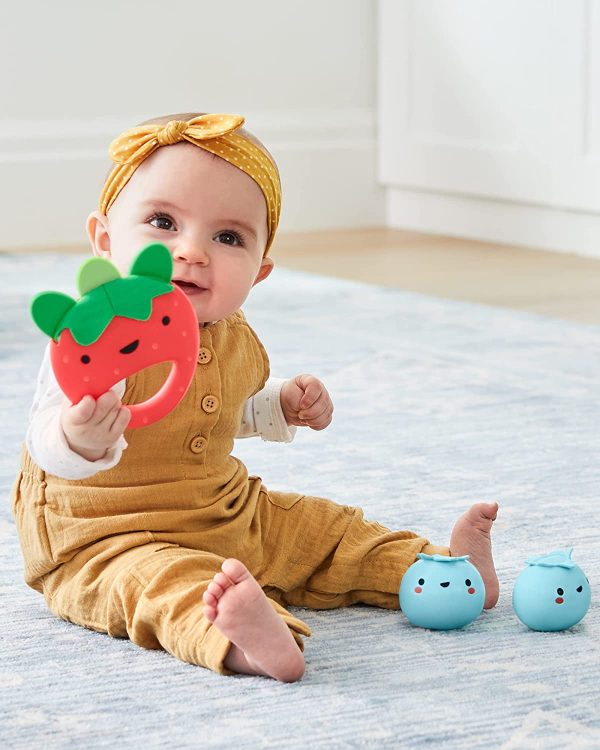 Skip Hop Baby Toy Musical Instruments, Farmstand Grow & Play, Berry Band Set - Image 3