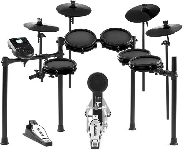 Alesis Drums Nitro Mesh Kit Bundle - Ten Piece Mesh Electric Drum Set With 385 Electronic Drum Kit Sounds and Solid  Rack - Image 3