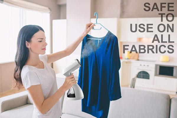 MagicPro Portable Garment Steamer for Clothes, Garments, Fabrics Removes Wrinkles for Fresh Clothing, Fast Heat and Auto Off, Handheld Travel Steamer with Detachable 300ml Water Tank - Image 4