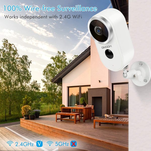 Wireless Battery Security Camera Outdoor HD 1080P WiFi Camera, Rechargeble Battery Powered IP Camera 2 Way Audio, Wireless Cameras for Home Security Video Surveillance System - Image 4