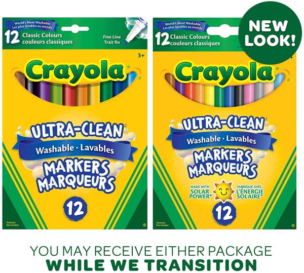 Crayola 12 Washable Fine Line Markers Arts & Crafts