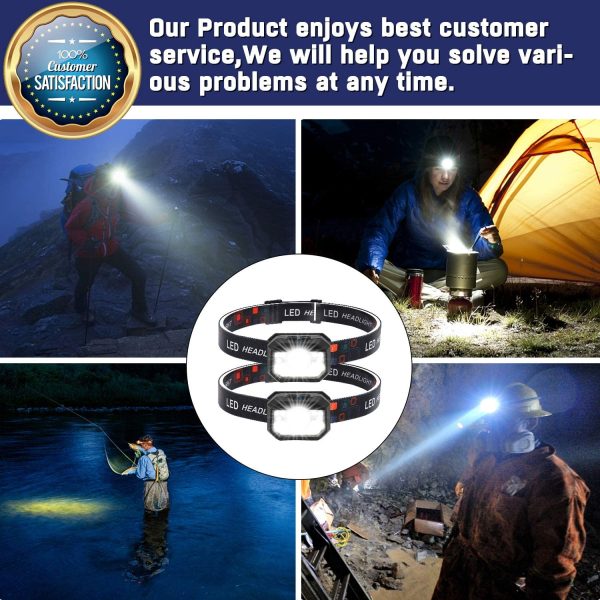 KIDECCE Super Bright Headlamp,Motion Sensor 11 Modes LED Headlight,1500 Lumens USB Rechargeable Headlamp Flashlight,Adjustable Waterproof Head Lamp,Perfect for Running, Hiking,Camping,Cycling,Fishing