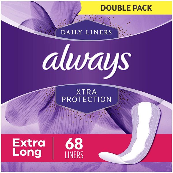 Always Xtra Protection Daily Panty Liners for Women, 272 Count, Extra Long Length, 68 Count - Pack of 4 (272 Total) - Image 3