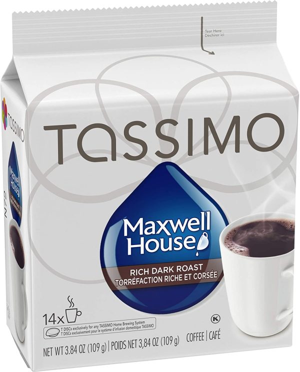 Maxwell House Dark Roast Coffee Single Serve T-Discs, 14 T-Discs - Image 2