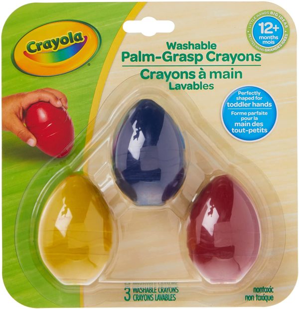 Crayola My First Crayola Palm-Grip Crayons Arts & Crafts (Bilingual) - Image 5