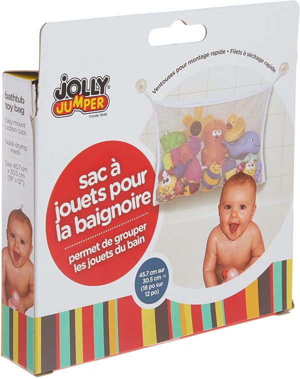 Jolly Jumper Bath Tub Toy Bag, White - Image 3