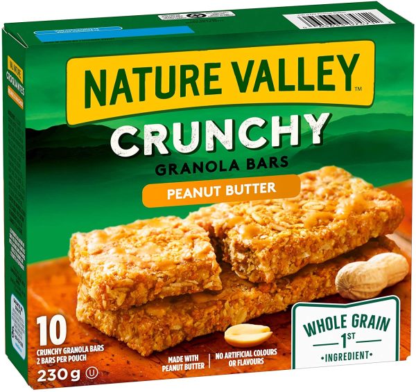 NATURE VALLEY Crunchy Peanut Butter Granola Bars, 10-Count, 230 Gram