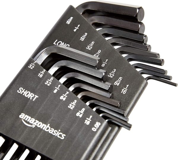 Amazon Basics 36-Piece Allen Wrench/Hex Key Set - SAE/Metric