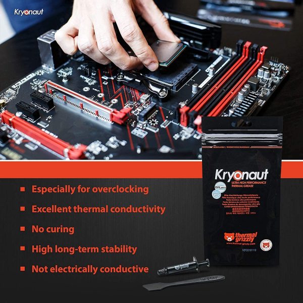 Kryonaut The, High Performance Thermal Paste for Cooling All Processors, Graphics Cards and Heat Sinks in Computers and Consoles (1 Gram) - Image 2