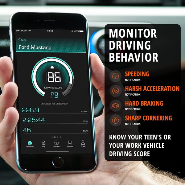 CarLock - Works in Canada - 4th Gen Advanced Real Time 4G Car Tracker & Alert System. Comes with Device & Phone App. Easily Tracks Your Car in Real Time & Notifies You Immediately of Suspicious Behavior.OBD Plug&Play - Image 3