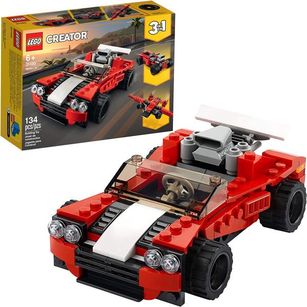 LEGO Creator 3in1 Sports Car Toy 31100 Building Kit, New 2020 (134 Pieces) - Image 4