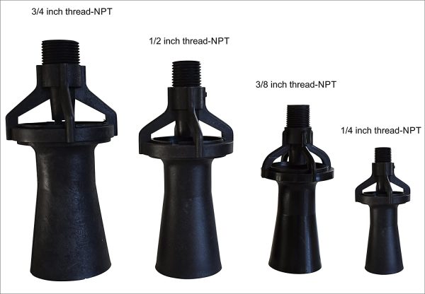 4Spray MNPT Glass-Reinforced Polypropylene Eductor for Mixing, 1 Inch - Image 4