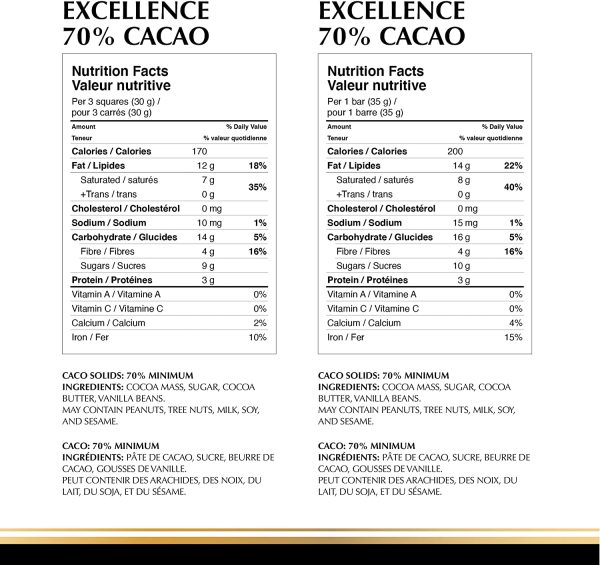 Excellence 70% Cacao Dark Chocolate Bar Multi Pack, 370 Grams - Image 5