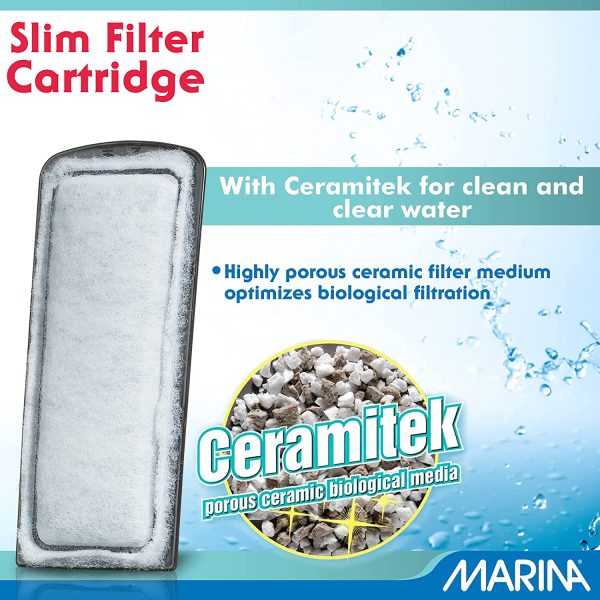 Marina A291 Slim Filter Carbon Plus Ceramic Cartridge, 3-Count, White - Image 7