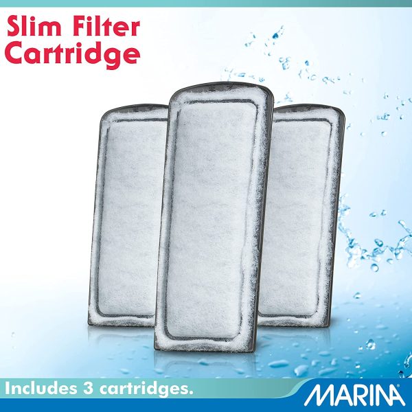 Marina A291 Slim Filter Carbon Plus Ceramic Cartridge, 3-Count, White - Image 2