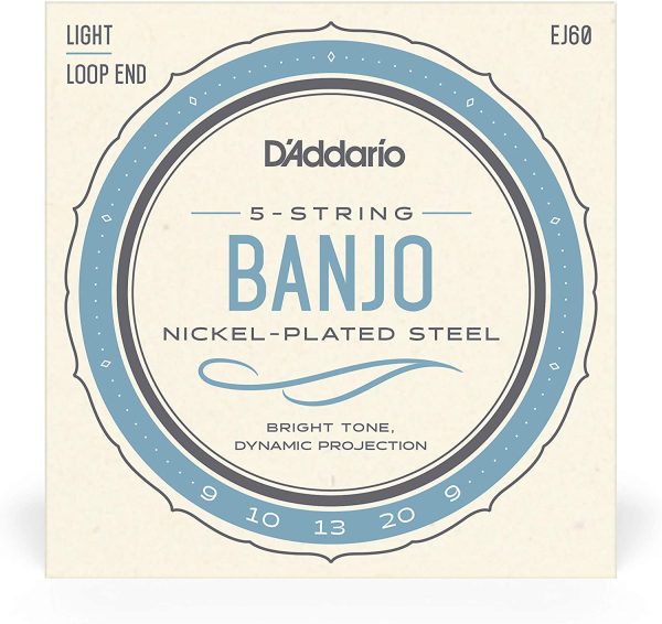 D'Addario EJ60 Nickel 5-String Banjo Strings, Light, 9-20 - Image 4